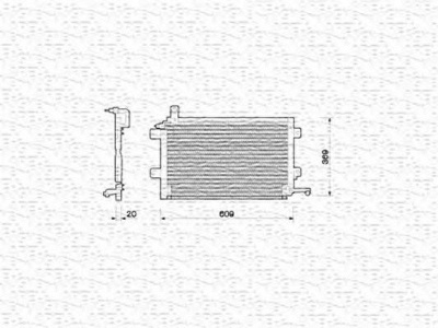 MAGNETI MARELLI 350203206000 -  Конденсатор, кондиционер